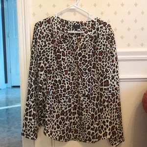 Talbots Leopard Blouse
